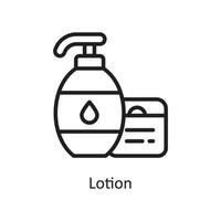 illustration de conception d'icône de contour de vecteur de lotion. symbole d'entretien ménager sur fond blanc fichier eps 10