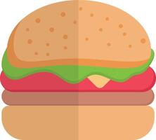 illustration vectorielle de hamburger sur fond.symboles de qualité premium.icônes vectorielles pour le concept et la conception graphique. vecteur