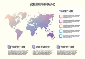 Vecteur libre Planisphère infographique