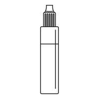 icône liquide de nicotine, style de contour vecteur