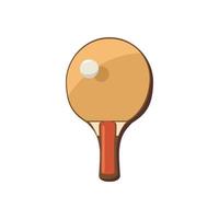 icône de raquette pour jouer au tennis de table vecteur