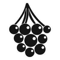 icône de raisin doux, style simple vecteur