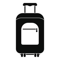 icône de sac d'été de voyage, style simple vecteur