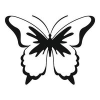 icône papillon insecte, style simple. vecteur