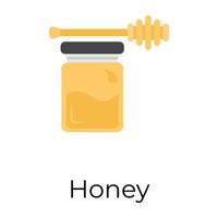 concepts de miel à la mode vecteur