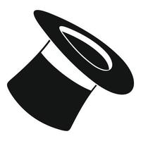 icône de chapeau inversé, style simple. vecteur