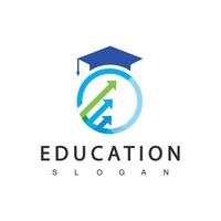 création de logo d'éducation. logos marketing et commerciaux vecteur