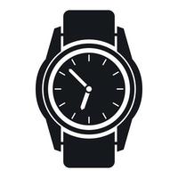 icône de montre, style simple vecteur