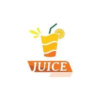 modèle de conception de logo de jus vecteur