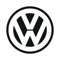 logo volkswagen sur fond transparent vecteur