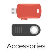 concepts d'accessoires tendances vecteur