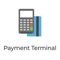 terminal de paiement tendance vecteur