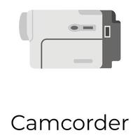 concepts de caméscope à la mode vecteur