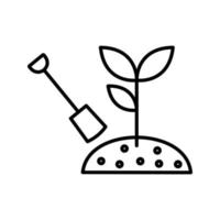 icône de vecteur de plantation