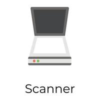 concepts de scanner à la mode vecteur