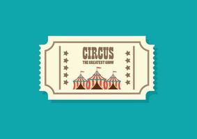 billet de cirque rétro vintage vecteur