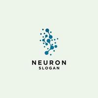 image vectorielle de neurone logo icône vecteur