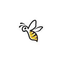 images de logo d'abeille vecteur