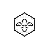 images de logo d'abeille vecteur