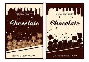 Étiquette chocolat Modèles Vecteur