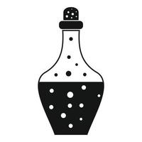 icône de potion de boisson, style simple vecteur