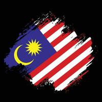 nouveau splash grunge texture malaisie drapeau vecteur