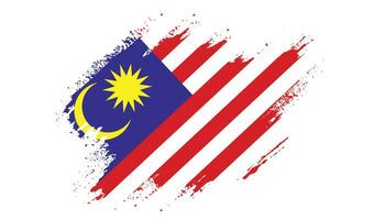 splash grunge texture malaisie résumé drapeau vecteur