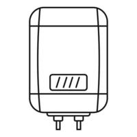 icône de chaudière à panneau numérique, style de contour vecteur