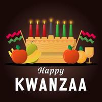 conception de gradient heureux kwanzaa illustration vecteur