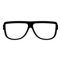 lunettes sans icône de dioptries, style simple. vecteur