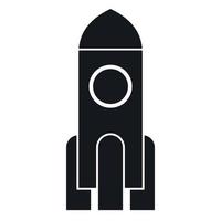 icône de fusée, style simple vecteur