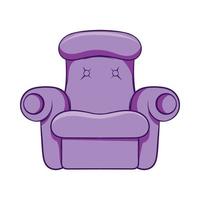 icône de fauteuil facile, style cartoon vecteur