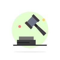 icône de couleur plate de fond de cercle abstrait de loi numérique de droit d'auteur d'entreprise vecteur