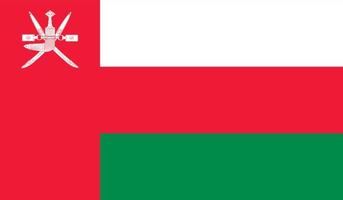 image du drapeau d'oman vecteur