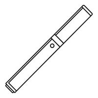 icône de stylo vape fermé, style de contour vecteur