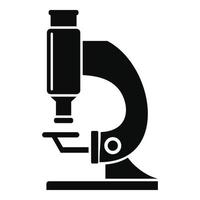 icône de microscope de laboratoire, style simple vecteur