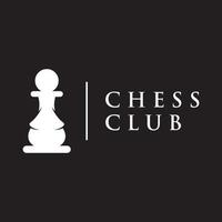 logo de modèle de jeu de stratégie d'échecs avec rois, pions et tours. logos pour les tournois, les équipes d'échecs et les jeux. vecteur