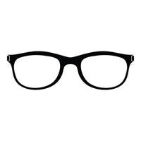 lunettes avec icône de dioptries, style simple. vecteur