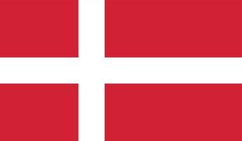 image du drapeau du danemark vecteur