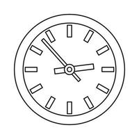 icône de montre, style de contour vecteur