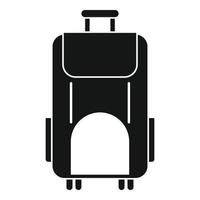 icône de sac de voyage, style simple vecteur