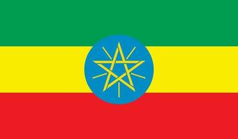 image du drapeau de l'ethiopie vecteur