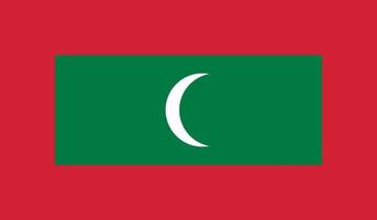 image du drapeau des maldives vecteur