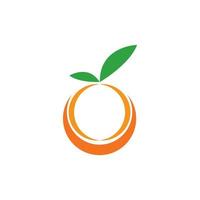 création de logo de modèle orange. vecteur