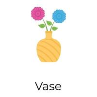 concepts de vases à la mode vecteur