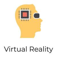 réalité virtuelle tendance vecteur