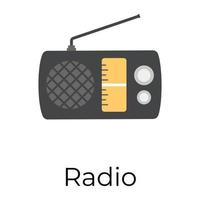 concepts de radio à la mode vecteur