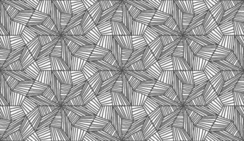 motif hexagonal de lignes dans un style abstrait sur fond blanc. motif de rayures vectorielles d'impression monochrome. échantillon de répétition sans couture à motif hexagonal. ornement géométrique abstrait. vecteur