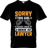 conception de t-shirt d'avocat, slogan de t-shirt d'avocat et conception de vêtements, typographie d'avocat, vecteur d'avocat, illustration d'avocat