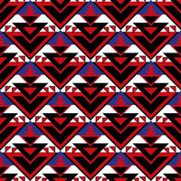 abstrait géométrique sans soudure rouge. motif avec des triangles. vecteur